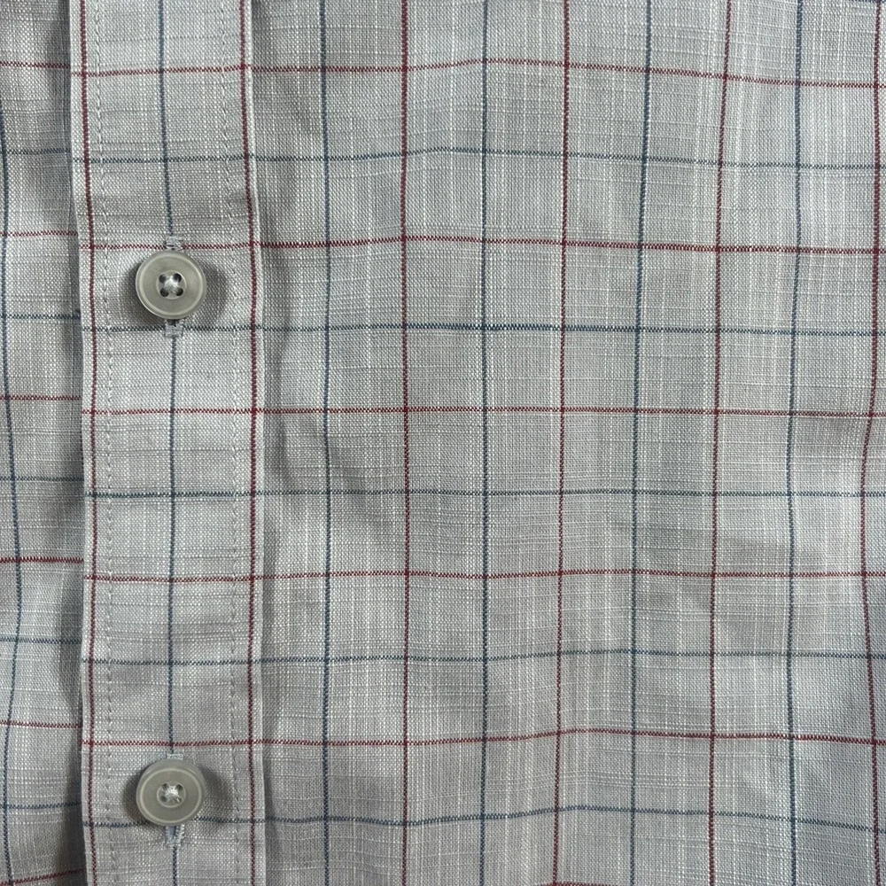 UNTUCKit Shirt Mens Medium Gray Window Pane Button Down Long Sleeve‎